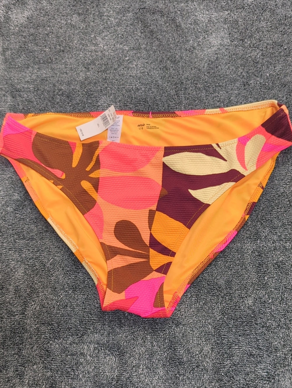 aerie Two-Tone Orange & Pink Bikini Bottom